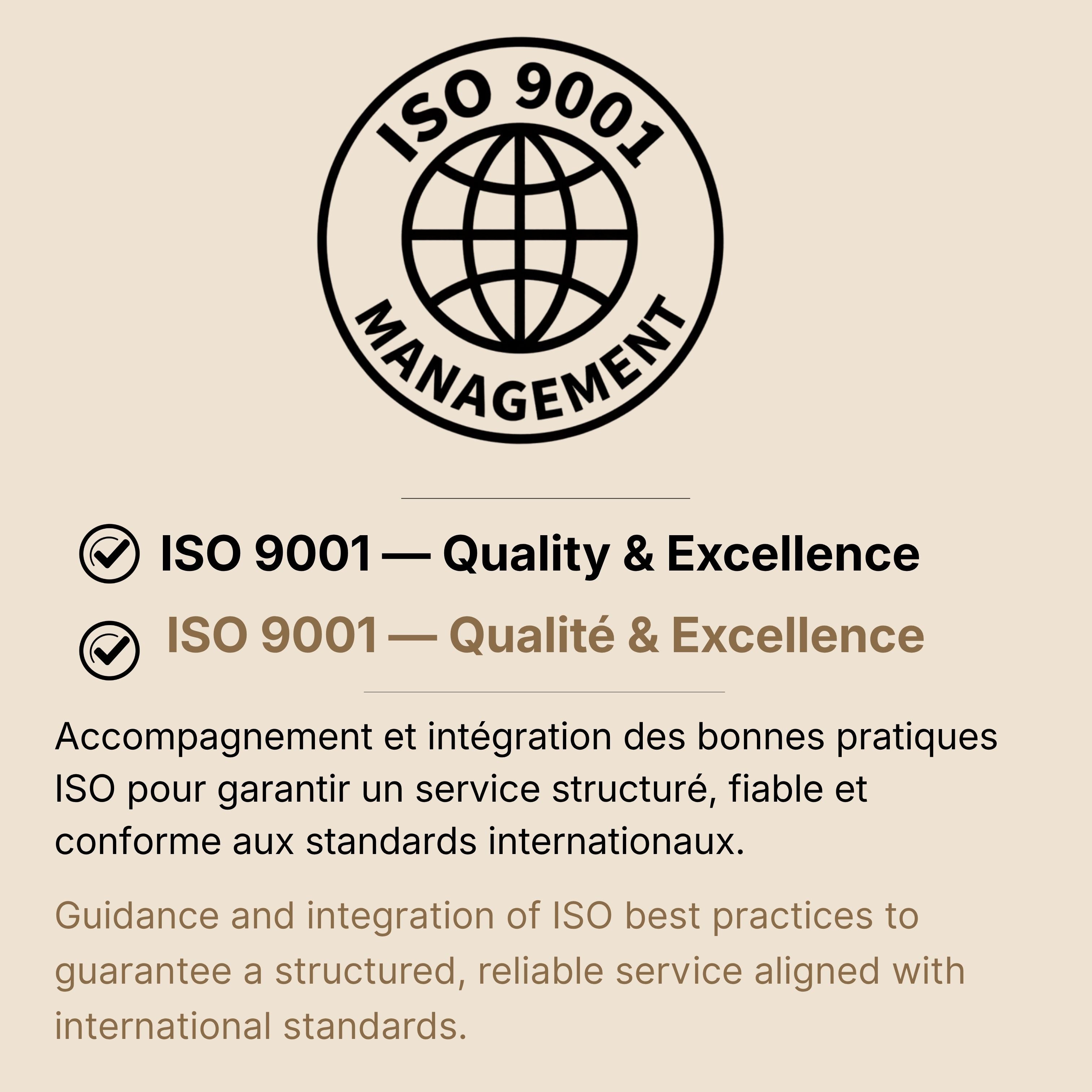 ISO 9001 quality standard for e-commerce consulting and social media coaching by CDigitalWorld based in Dubai serving clients worldwide